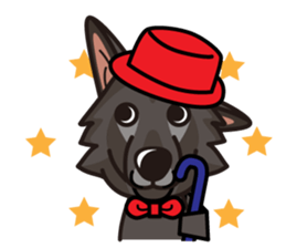 iinu - Belgian Shepherd Dog Groenendael sticker #10635690