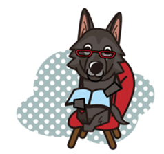 iinu - Belgian Shepherd Dog Groenendael sticker #10635691