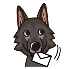 iinu - Belgian Shepherd Dog Groenendael sticker #10635696