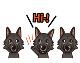 iinu - Belgian Shepherd Dog Groenendael sticker #10635698