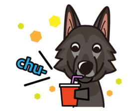 iinu - Belgian Shepherd Dog Groenendael sticker #10635699