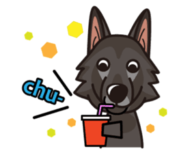 iinu - Belgian Shepherd Dog Groenendael sticker #10635699