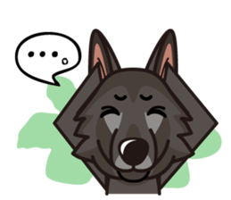 iinu - Belgian Shepherd Dog Groenendael sticker #10635703