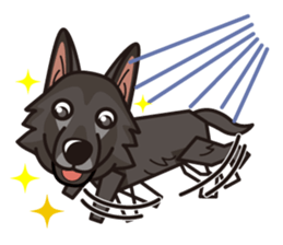 iinu - Belgian Shepherd Dog Groenendael sticker #10635704