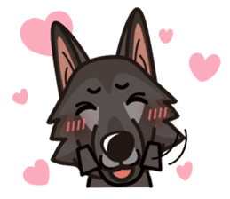 iinu - Belgian Shepherd Dog Groenendael sticker #10635706