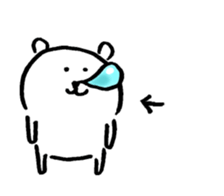 joke bear spring sticker #10636295