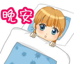manga-girl sticker #10636316
