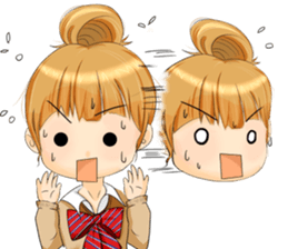 manga-girl sticker #10636318
