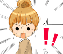 manga-girl sticker #10636337