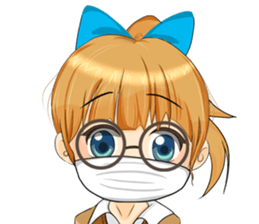 manga-girl sticker #10636340