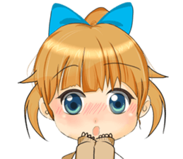 manga-girl sticker #10636347