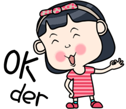 Cute girl happy life sticker #10636401