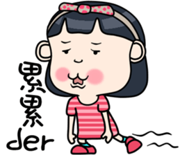 Cute girl happy life sticker #10636409