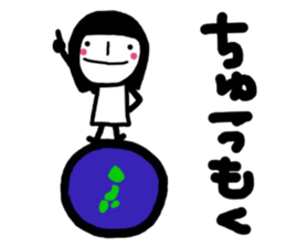 simple and pretty girl 3 sticker #10636872