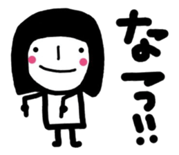 simple and pretty girl 3 sticker #10636877