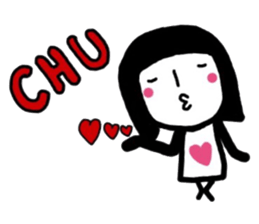 simple and pretty girl 3 sticker #10636882