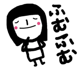 simple and pretty girl 3 sticker #10636885