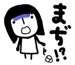 simple and pretty girl 3 sticker #10636887