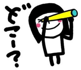 simple and pretty girl 3 sticker #10636894