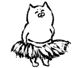 The cat which I drew 14 sticker #10637315