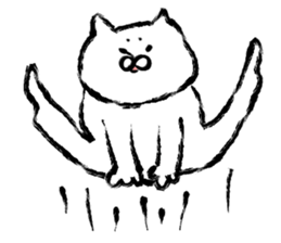 The cat which I drew 14 sticker #10637326