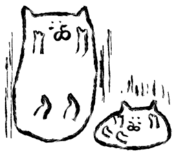 The cat which I drew 14 sticker #10637328