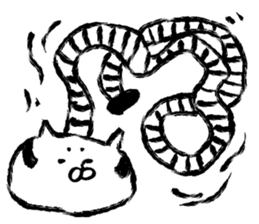 The cat which I drew 14 sticker #10637333