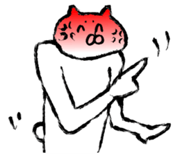 The cat which I drew 14 sticker #10637335