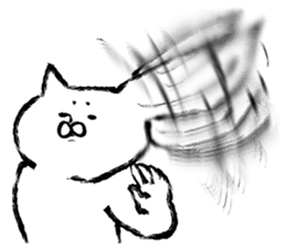 The cat which I drew 14 sticker #10637337