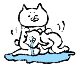 The cat which I drew 14 sticker #10637340