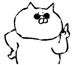 The cat which I drew 14 sticker #10637348