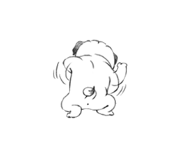 Melancholy Pug 1 sticker #10637715