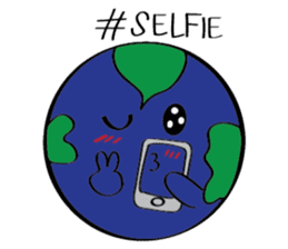 Moon, Sun and Earth sticker #10638121