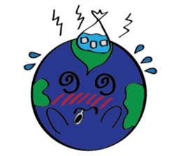 Moon, Sun and Earth sticker #10638122