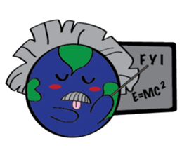 Moon, Sun and Earth sticker #10638123