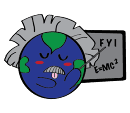 Moon, Sun and Earth sticker #10638123