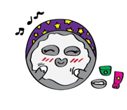 Moon, Sun and Earth sticker #10638126