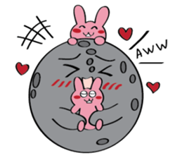 Moon, Sun and Earth sticker #10638133