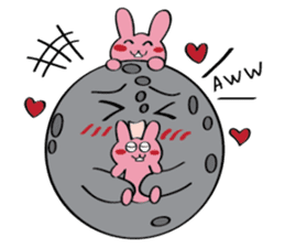 Moon, Sun and Earth sticker #10638133