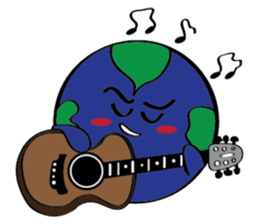 Moon, Sun and Earth sticker #10638135