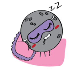 Moon, Sun and Earth sticker #10638136