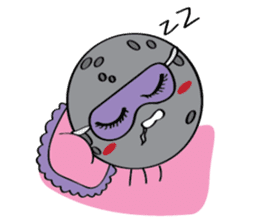 Moon, Sun and Earth sticker #10638136