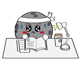 Moon, Sun and Earth sticker #10638137