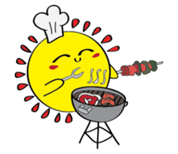 Moon, Sun and Earth sticker #10638140