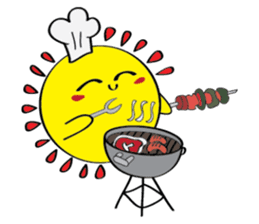 Moon, Sun and Earth sticker #10638140