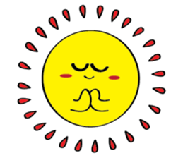 Moon, Sun and Earth sticker #10638141