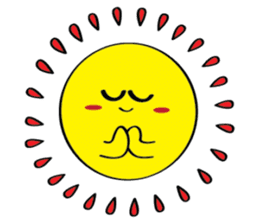 Moon, Sun and Earth sticker #10638141