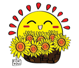 Moon, Sun and Earth sticker #10638143