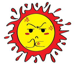 Moon, Sun and Earth sticker #10638145