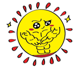 Moon, Sun and Earth sticker #10638147